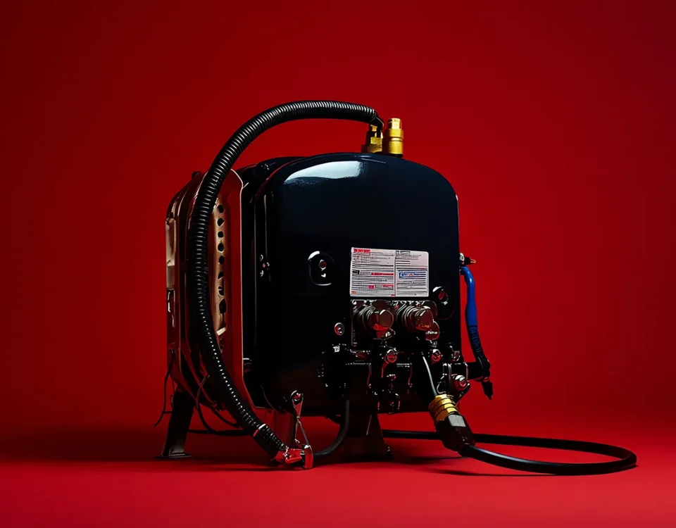 buzdolabı kompresörü ile endüstriyel kompresör farkları için çevrim ve hat şeması